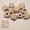 10  Ceramic Lava Effect Beads 13mm     