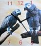 african grey parrot wall clock parrot clock - Image 4