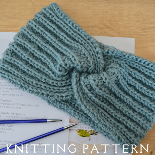 Headband Knitting Pattern The Beatrice Headband PDF PATTERN ONLY