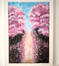 Original Painting - Abstract Art –"A walk through blossoms" - Home Decor