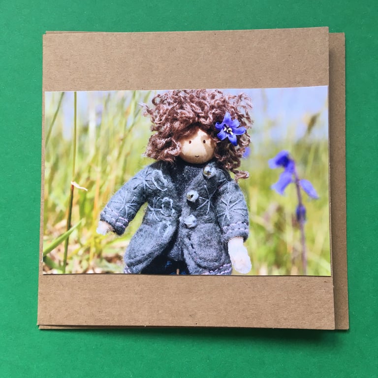 Bluebell Photography Card, Nature Greeting Card