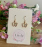 Butterfly Dangle Earrings, White Butterfly Charms, Handmade Jewellery 