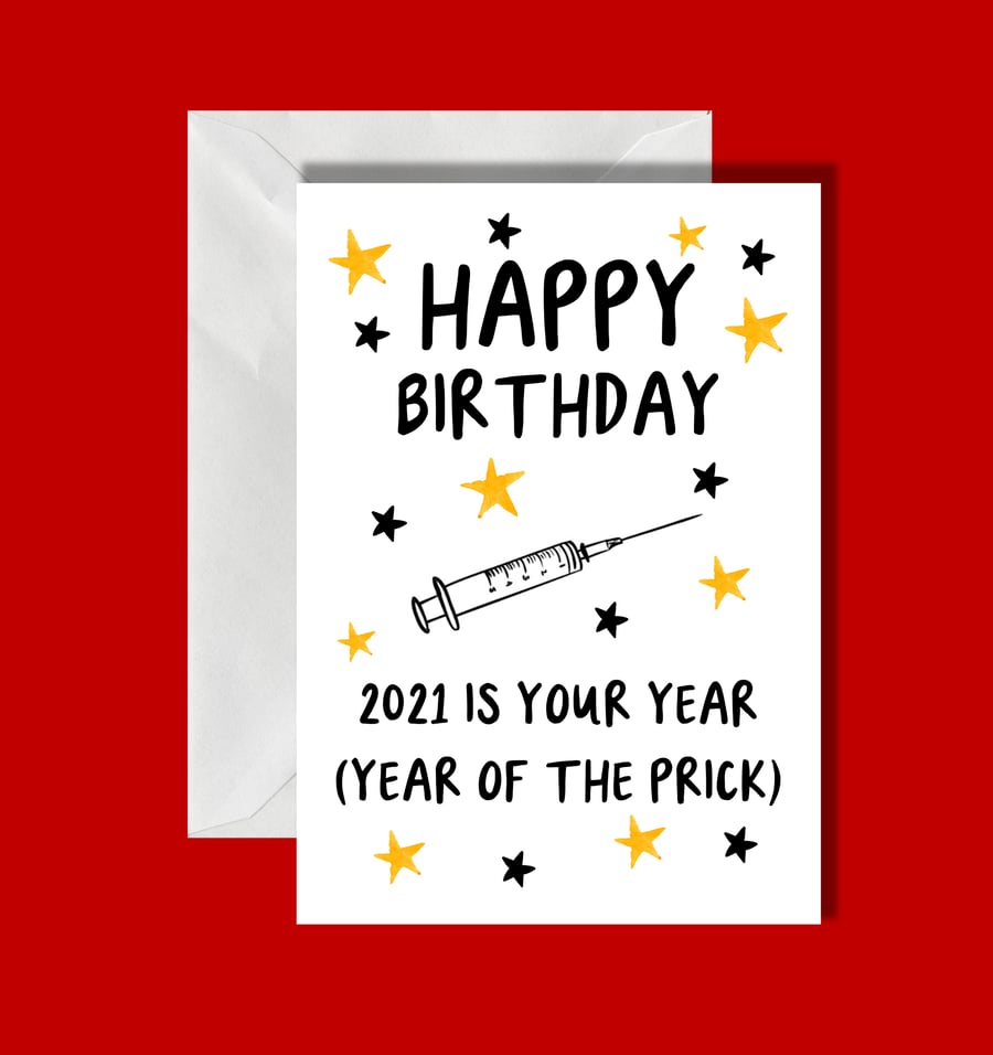 Birthday Card, Funny card, Lockdown card, Cheeky Card, Humour