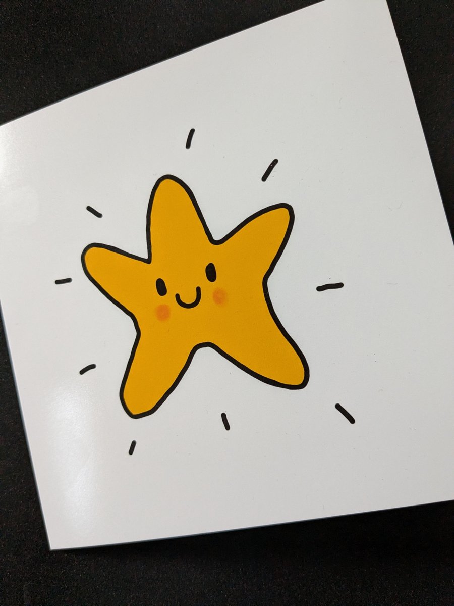 Bright star Christmas card