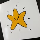 Bright star Christmas card