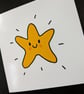 Bright star Christmas card