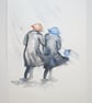 Friends with the wind in the back. Original painting - Image 4