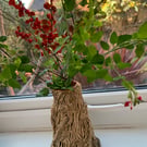 Vase inspired by tree bark