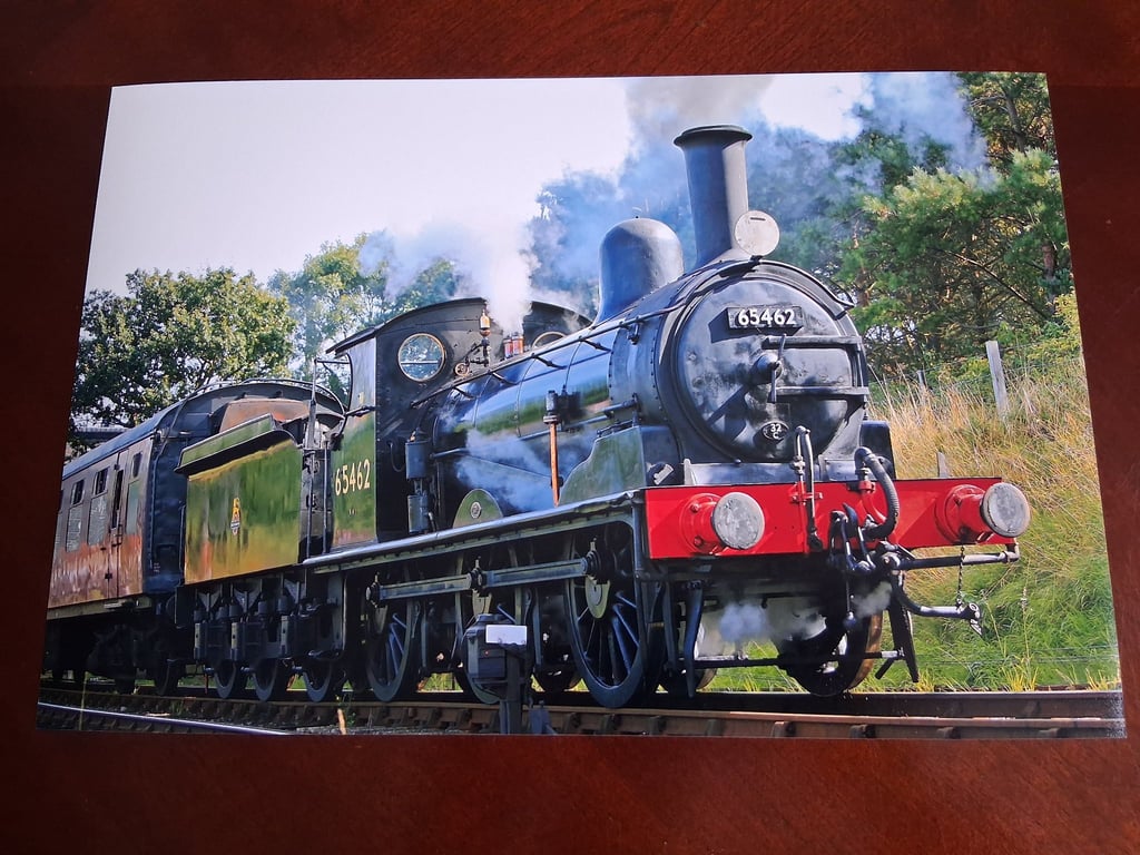 STEAM TRAIN PHOTOGRAPH - 12x8