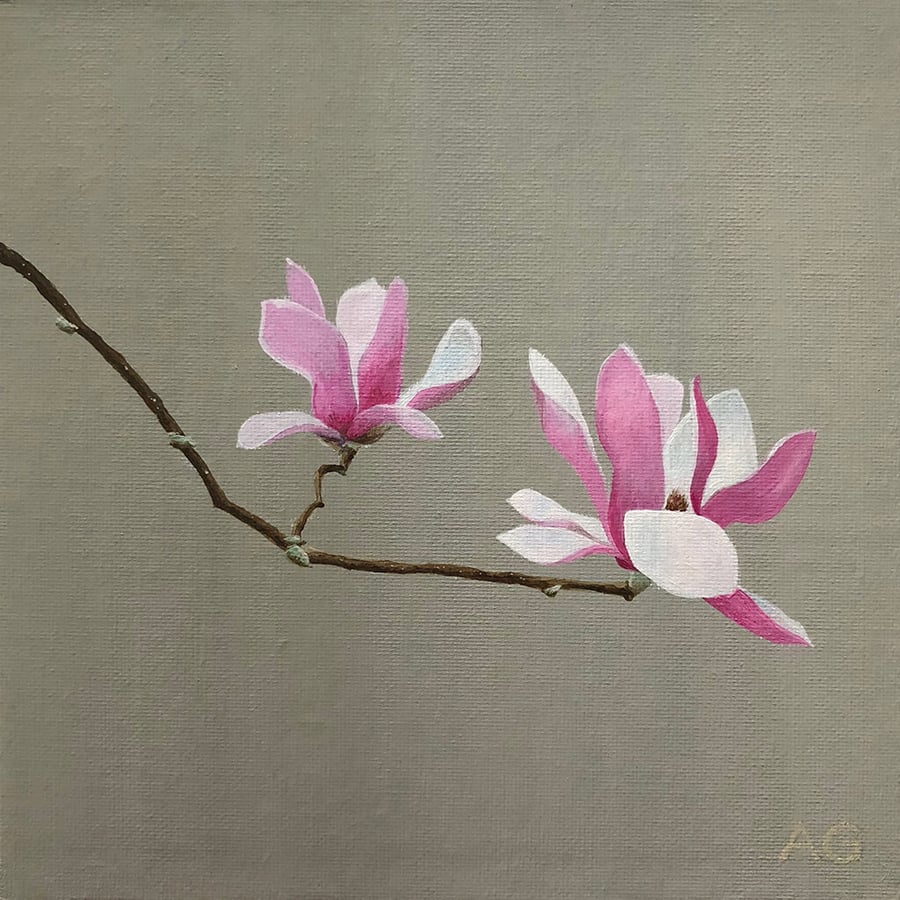 Magnolia Flowers Fine Art Giclée Mini Print