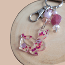 Resin Bunny Bag Charm 