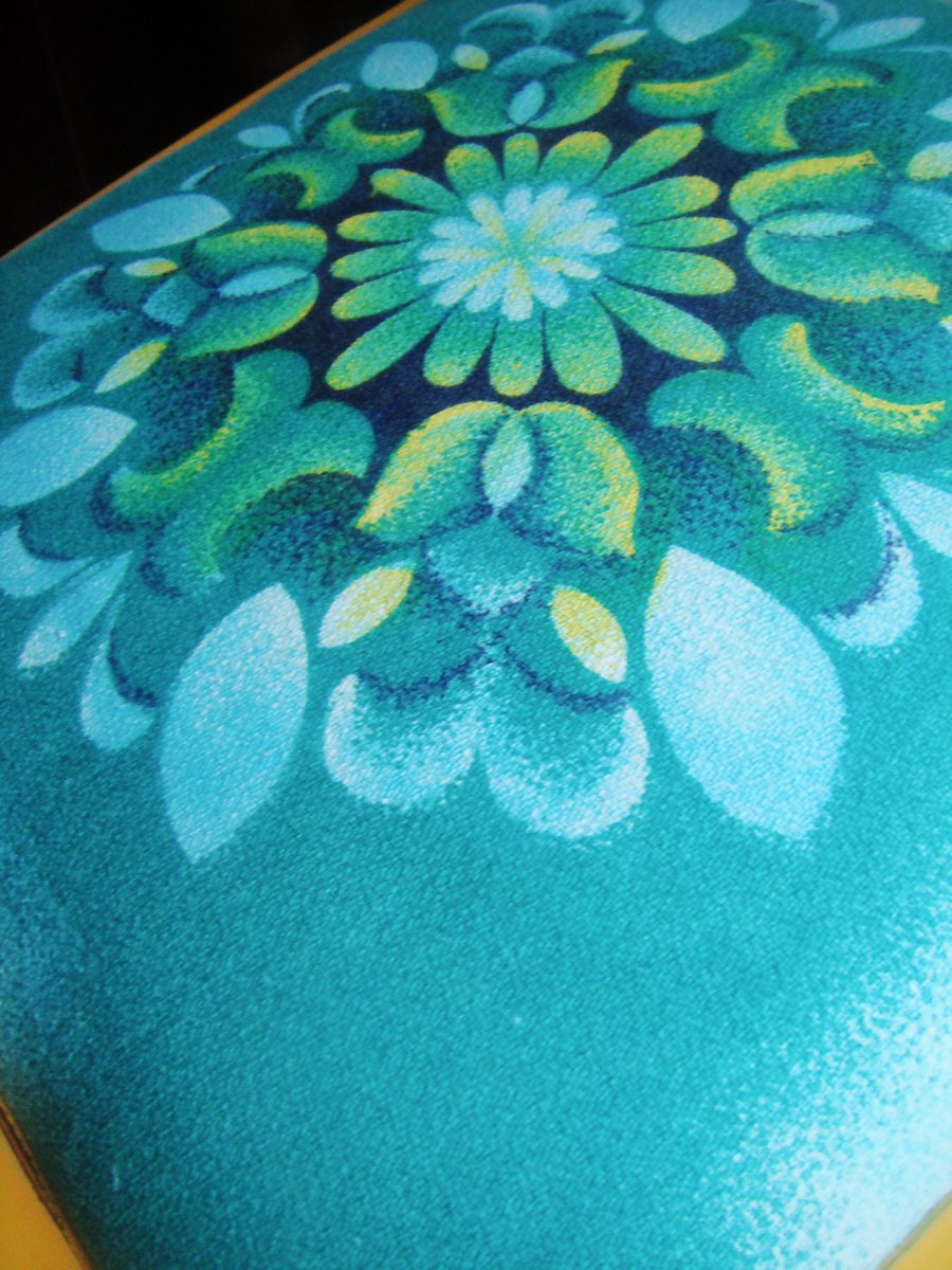 Vintage Yellow Stool