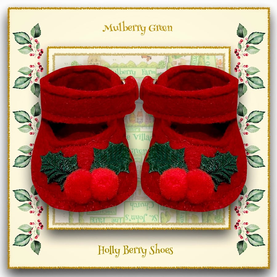 Holly Berry Christmas Shoes