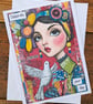 C6715    Birthday Card, Hammered Card, Colourful, Quirky,