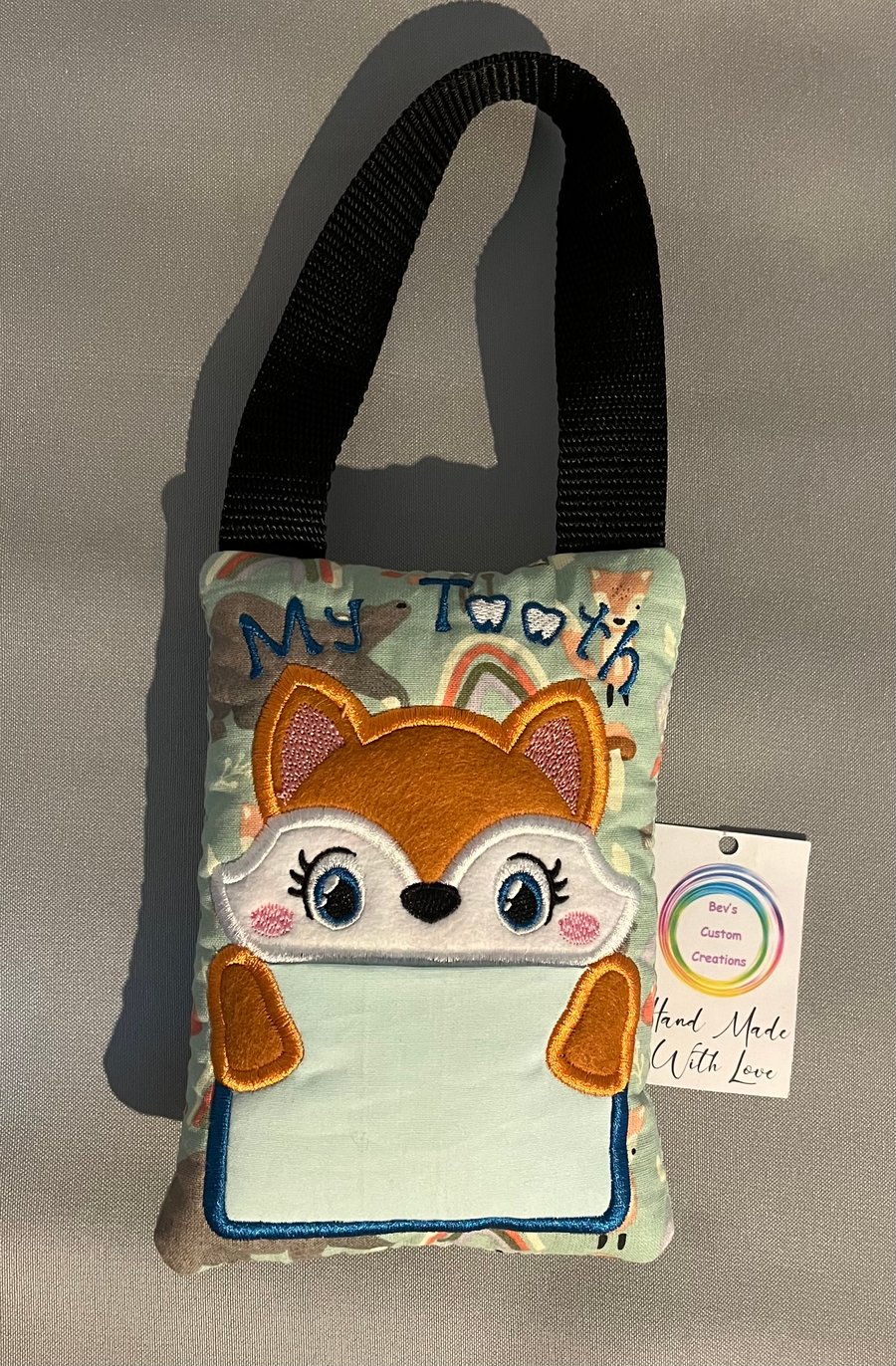  Tooth fairy Pillow, Embroidered Fox