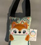  Tooth fairy Pillow, Embroidered Fox - Image 1