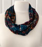 Beautiful Soft & Stretchy Cotton Infinity Scarf in shades - muted autumn tones