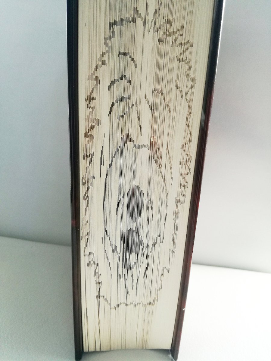 Old English Sheepdog SHADOW CUT & FOLD Book Folding Pattern -EMAILED PDF PATTERN