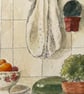 A Portuguese table original gouache painting  - Image 5