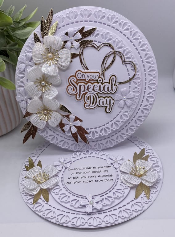 Personalised Luxury Handmade boxed Wedding Card