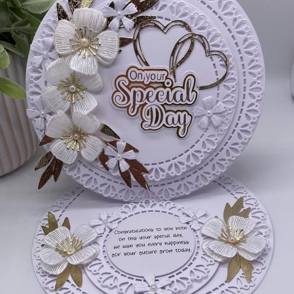 Personalised Luxury Handmade boxed Wedding Card