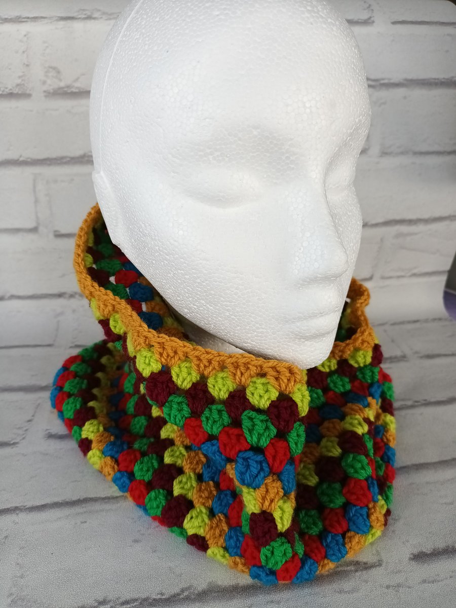 Crochet unisex cowl, neckwarmers, snood, winter wear, scarves