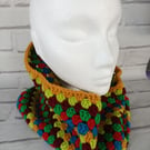 Crochet unisex cowl, neckwarmers, snood, winter wear, scarves