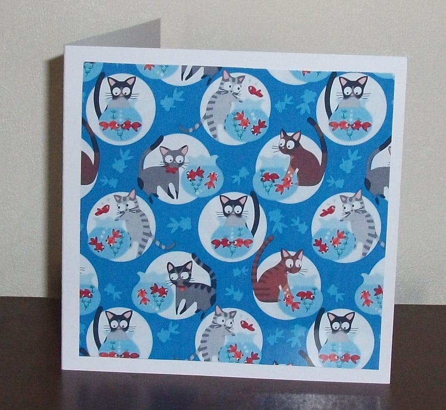 Cat birthday card, cat birthday card, cats