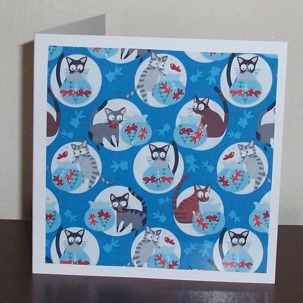 Cat birthday card, cat birthday card, cats