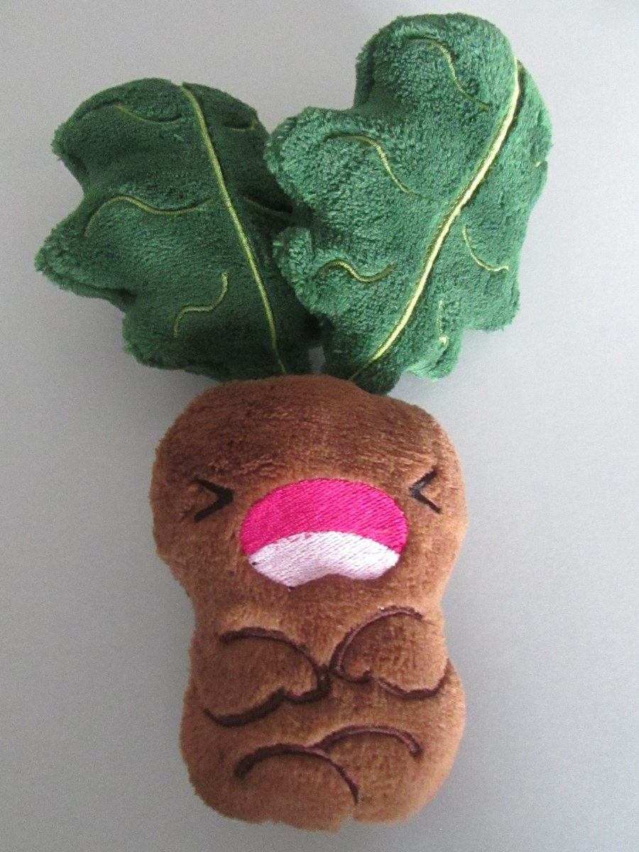 Handmade Mandragora Plush Toy made to order you choose fabric and thread colour