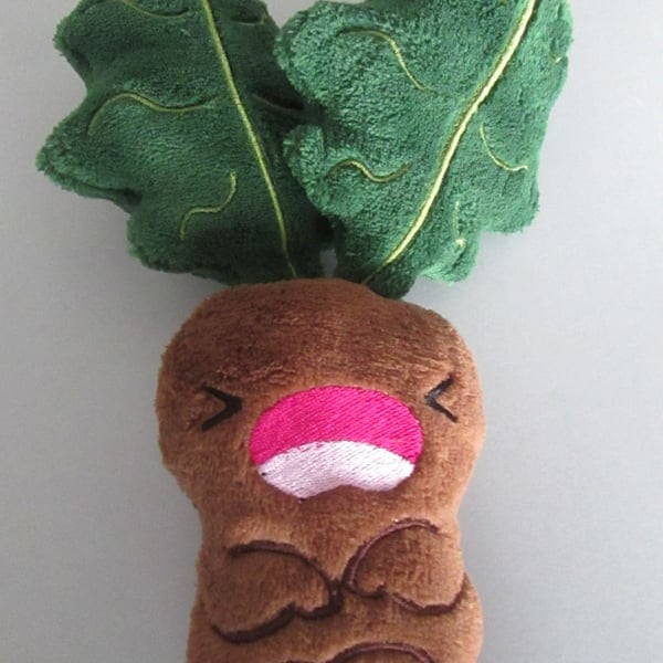 Handmade Mandragora Plush Toy made to order you choose fabric and thread colour