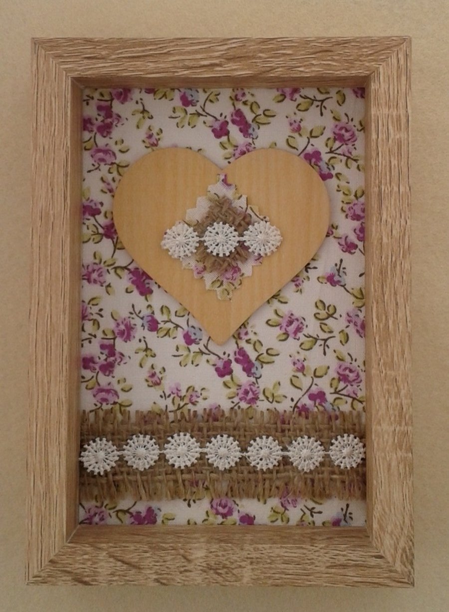 Rustic framed heart (3)