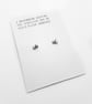 Magpie Stud Earrings - Handmade - Image 5