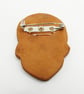 Sugar Skull Ceramic Brooch - Image 4