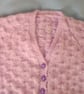 V Neck Basketweave Cardigan for a Baby, Baby Shower Gift, Custom Make - Image 3