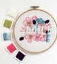 Embroidery Kit - Floral Embroidery Kit, Hand Embroidery "Smile" - Image 1