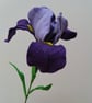 Handmade Felt Iris Flower - Image 2