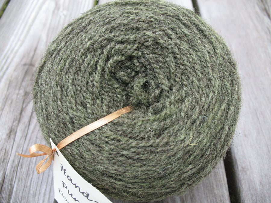 Hand-dyed Pure Jacob Double Knitting (Sport) Wool Oak Leaf 100g
