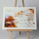 Impressionist Autumn Tree Photography Print With Emily Bronte Quote