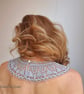 Hand crochet silk detachable collar, Lace knit necklace, Retro style collar - Image 5