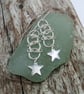Sterling Silver Star Drop Earrings (ERSSDGCM3) - UK Free Post - Image 2