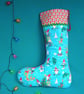 Christmas Stocking - Santa's Elves, can be personalised - Image 1