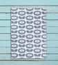 Pale Blue Bloom Flower Pattern Tea Towel - Image 2
