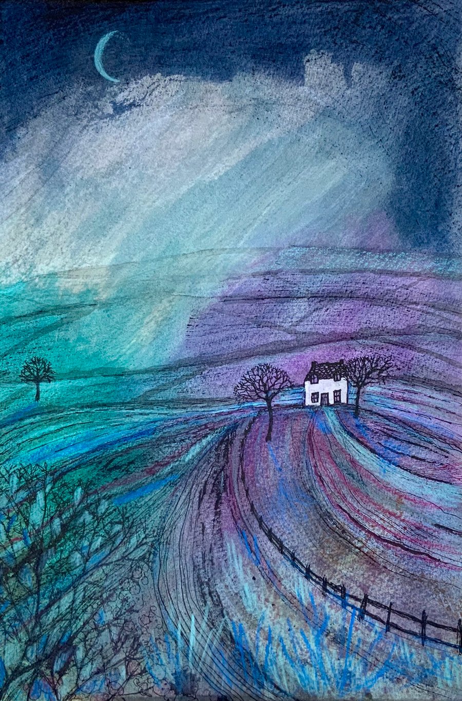 Passing Storm, original landscape painting