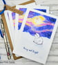 Christmas Cards - Set of 4 - Christmas Star, Polar Bear, Northern Lights - Image 6