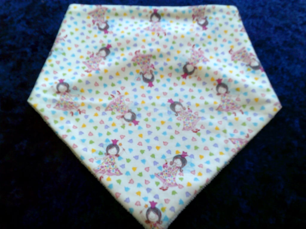 Princess Fairies & Tiny Flowers Dribble Bib