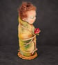 One of a kind, Sweet Little Woodland Spirit needle felted Art Doll. - Image 4