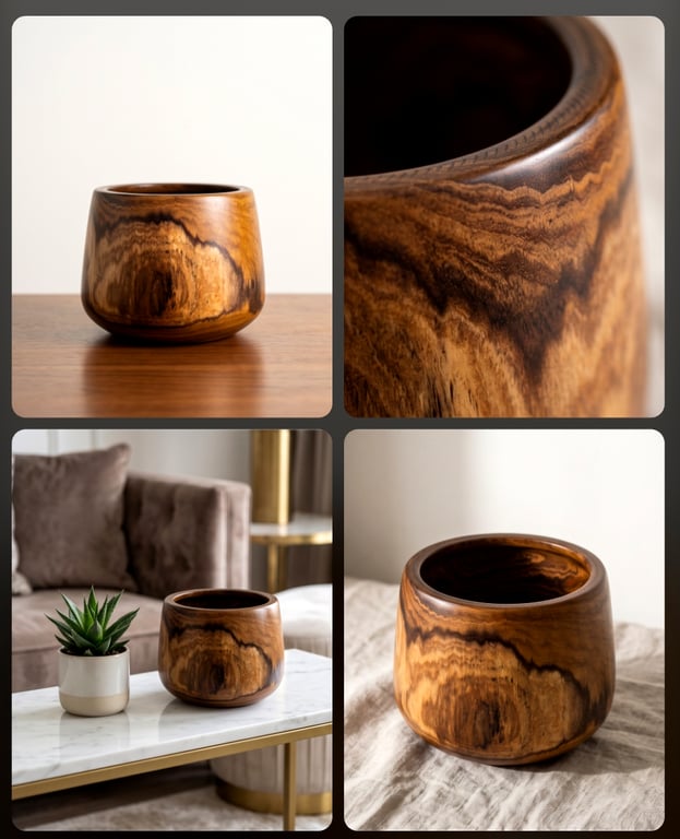 Beautiful unique wooden bowl 