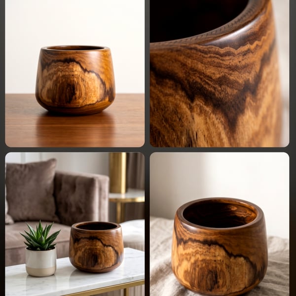 Beautiful unique wooden bowl 