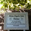 Personalised Granite Memorial Plaque Baby Grave Marker Cemetery Headstone